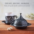 thumbnail image 6 of Crystalia 4.25 Inch Round Traditional Oriental Metal Decorative Bowls, Set of 2, 6 of 6