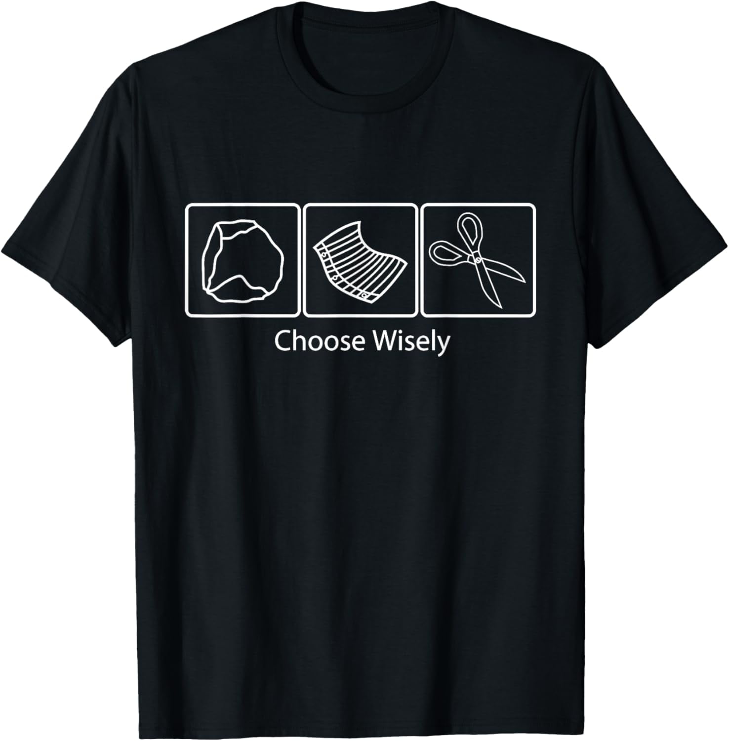 Rock Paper Scissors Choose Wisely T-Shirt - Walmart.com