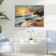 thumbnail image 2 of Designart "Golden Sands Beach Photo XVII" Nautical & Beach Metal Wall Art, 2 of 5