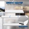 thumbnail image 3 of Premium 430 Stainless Work Surface | Commercial Kitchen, Outdoor Use | Easy to Clean, High Weight Capacity, 3 of 3