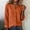 A276 Orange, variant on Xdegoge Button Down Shirts for Women Cotton Linen Blouses Long Sleeve V Neck Roll-up Cuffed Sleeve Top Casual Loose Fit Work Office Shirt Summer Lightweight Soft Cardigan