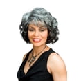 thumbnail image 1 of Alicia Beauty Foxy Silver Collections Wavy Medium Style Wigs, Premium Synthetic Lightweight Comfort, Machine-Stitched Cap Wig, Secure & Fabulously Natural - BARBARA (SILVER), 1 of 3