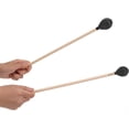 thumbnail image 4 of HUGFEGWE Keyboard Marimba Mallets, 1 Pair Soft Playing Yarn Head Mallet Replacement Comfortable with Maple Handle for Beginner for Percussion Instruments(black) CJB91-45896, 4 of 9