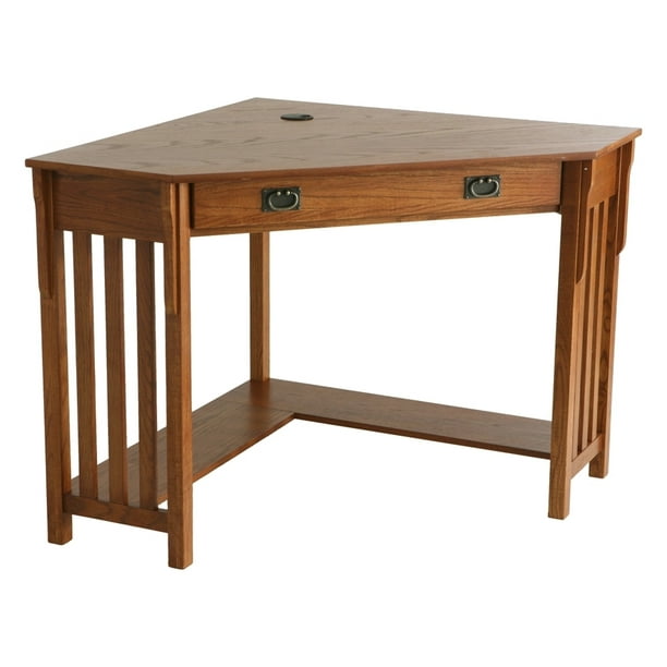 Mission Oak Corner Computer Desk