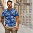 thumbnail image 6 of Aplkyhs Matching Golf Shirts for Couple Blue Daisy Quarter Zip Men's Casual Short Sleeve Cool Golf Shirts 4-Way Stretch for Golf,Tennis,Hiking,Running,Gym Breathable Fabric, 6 of 6