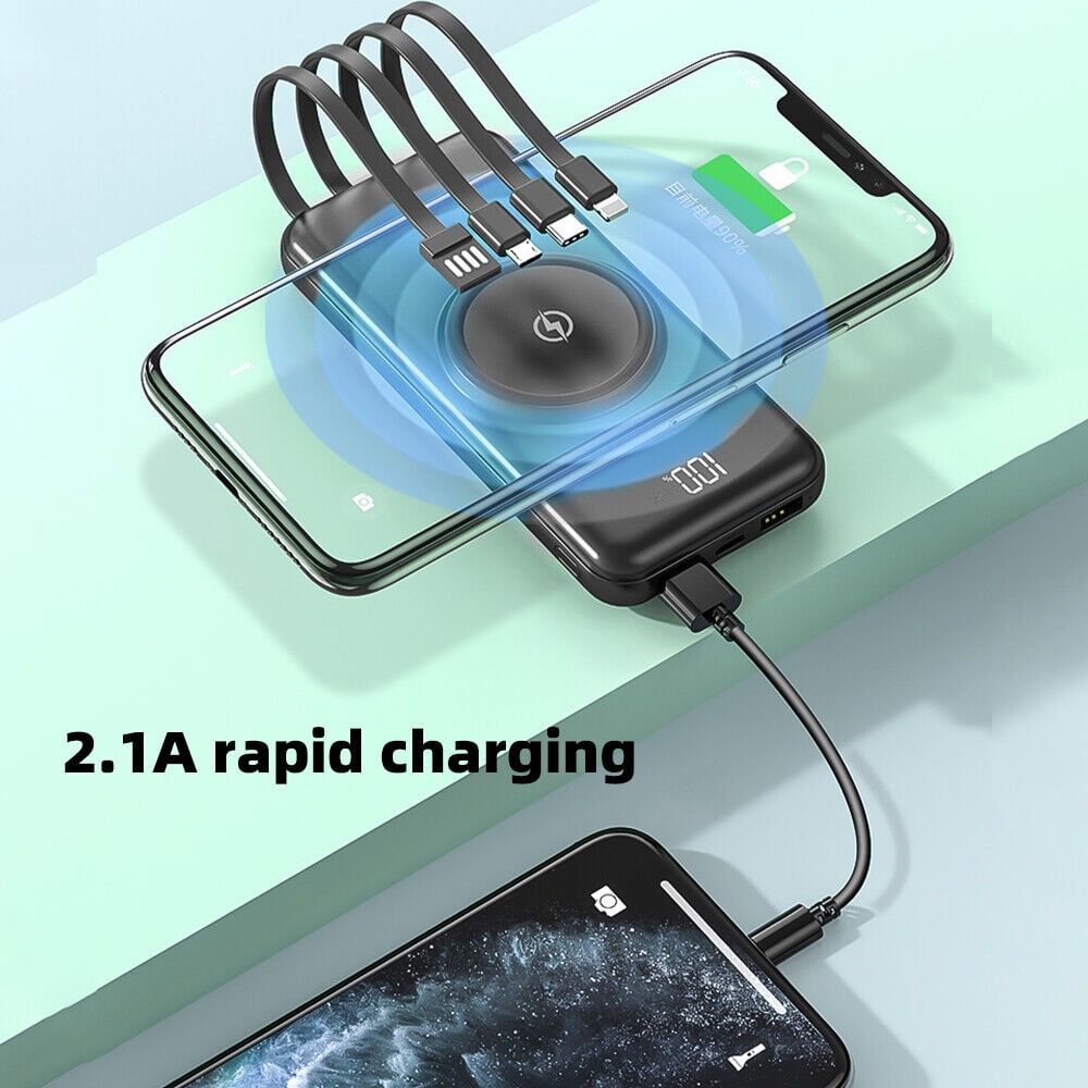 MDHAND Qi Wireless Power Bank 20000mAh Backup Portable Charger External Battery Backup
