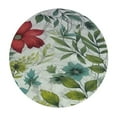 thumbnail image 2 of JEUXUS  Deluxe Elastic Edged Flannel Backed Fitted Table Cover - Watercolor Floral Pattern - Large Round, 2 of 7