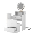 thumbnail image 4 of 3 in 1 Dressing Table with Mirror, Light and Storage Compartments / Supports Daily Beauty Needs, 4 of 4