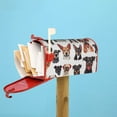 thumbnail image 6 of Fuzoiu Happy Dog Faces Collage Print Decorative Waterproof Mailbox Cover,Welcome Magnetic Mailbox Cover, Post Letter Box Wrap Cover for Outdoor Decor -21x18 in, 6 of 8