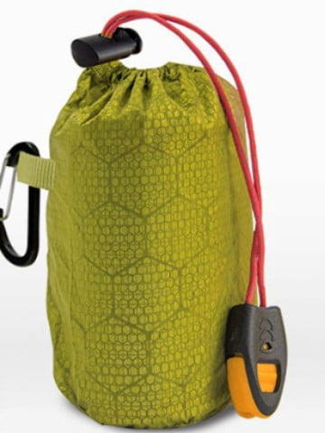 PE Insulated Sleeping Bag - Thickened Leaf Green Outdoor First Aid Sleeping Bag - Survival Bag - Pack of 3