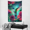 thumbnail image 4 of RKSupls Vertical Tapestry Wall Hanging, Vibrant Tropical Hummingbird Hibiscus Floral Tapestry Wall Decor for Bedroom, Dorm Room, Living Room, Apartment, College Dorm Home Decor, 4 of 5
