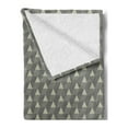 thumbnail image 2 of Grey Geometric Soft Flannel Fleece Throw Blanket, Diagonal and Horizontal Lines Forming Triangles Abstract Repeating Motifs, Cozy Plush for Indoor and Outdoor Use, 50" x 70", Grey Cream, by Ambesonne, 2 of 5