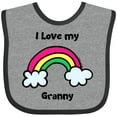 thumbnail image 3 of Inktastic I Love My Granny Boys or Girls Baby Bib, 3 of 4