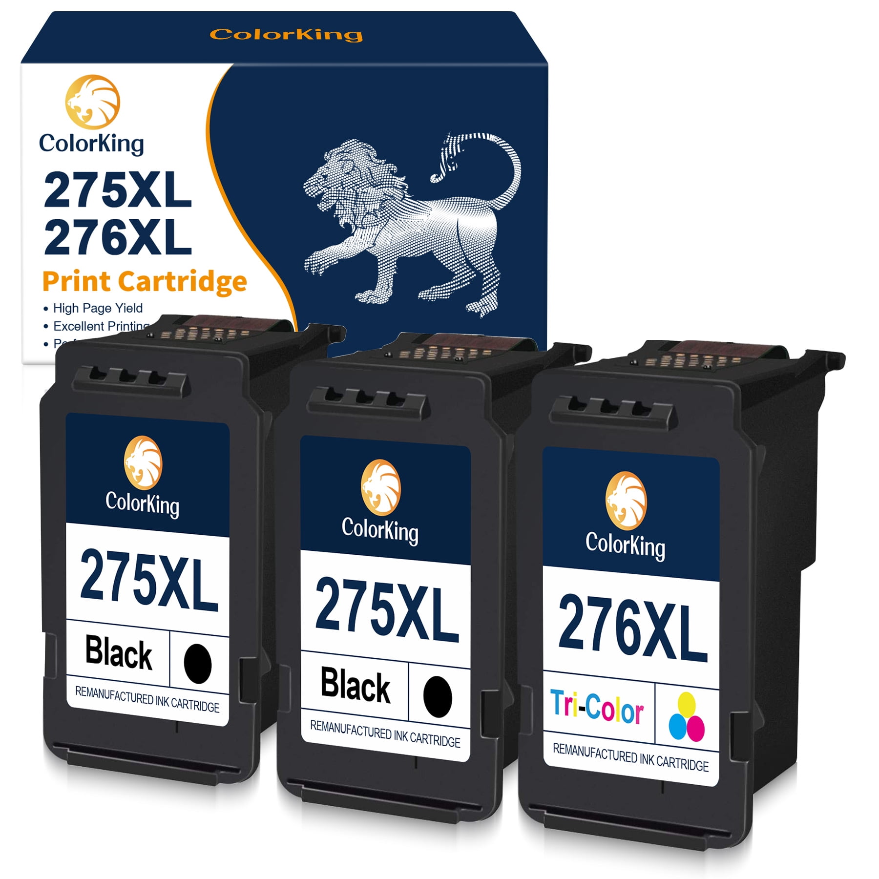 275XL 276XL Ink Cartridge Replacement for Canon PG275 CL276 275 276