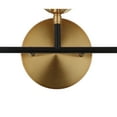 thumbnail image 7 of JONATHAN Y Caleb 22" 3-Light Contemporary Transitional Iron/Glass LED Vanity Light, Brass Gold/Black, 7 of 7