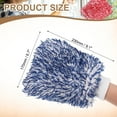 thumbnail image 2 of 2pcs Mitones de Microfibra Chenille para Lavar Coches 9.1" x 6.7" Guantes de Lavado Sin Arañazos Absorbentes de Doble Cara para Limpieza y Secado de Coches en Casa, Azul, 2 of 7