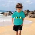 thumbnail image 3 of Jolis Hauts à Manches Courtes pour Enfants Garçons Filles T-Shirt Ample Décontracté à Imprimé d'Expression Uni, 3 of 6