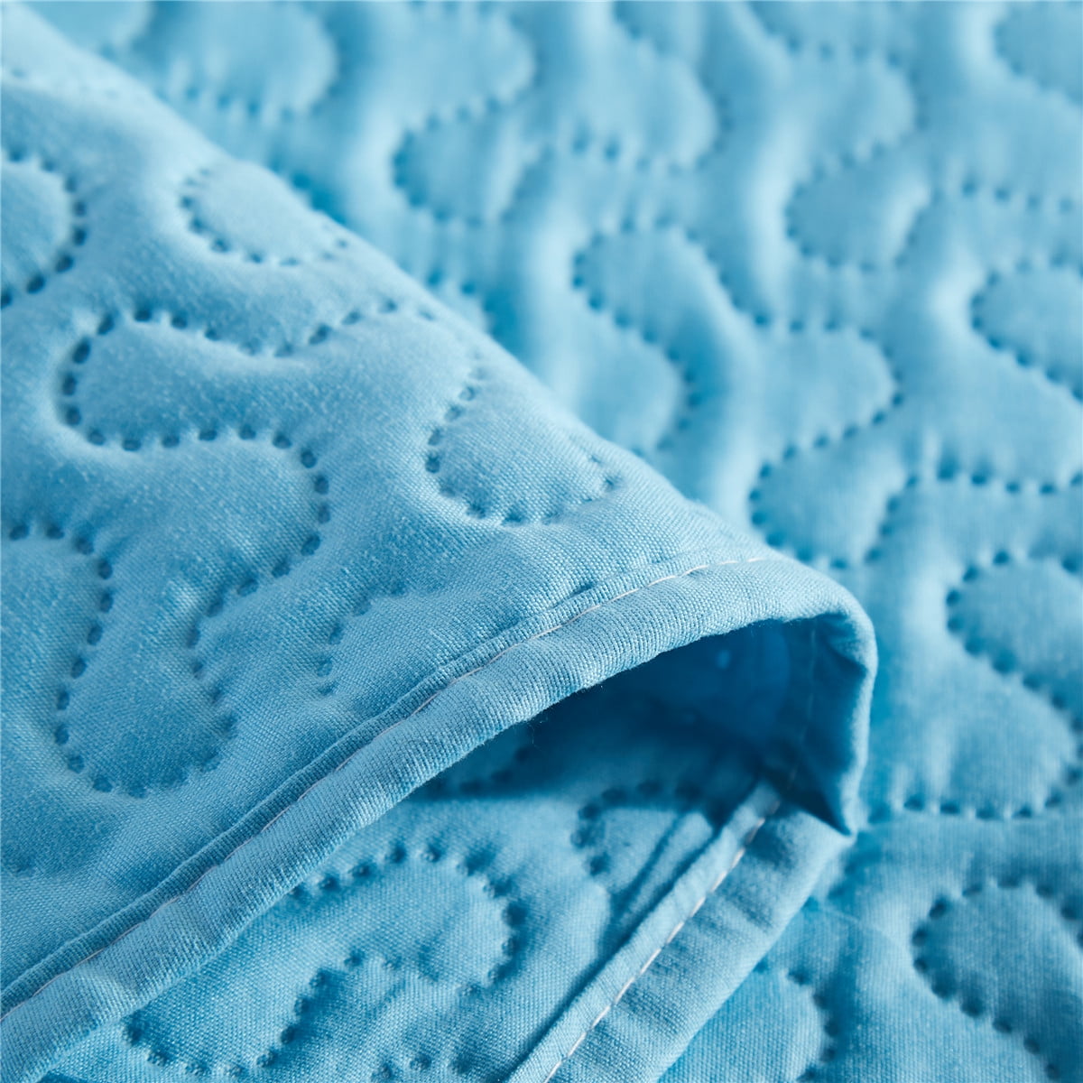 JML Quilt Set King 3 Piece Coverlet, Microfiber Embossed Bedspread with 2 Shams,92"x104"