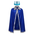 thumbnail image 3 of corona de disfraz de , accesorios para juegos entre e hijos, capa cómoda Niños Azul, 3 of 9