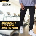 thumbnail image 3 of Ultra Performance 3 Pack Mens Sweatpants, Fleece Cargo Joggers for Men with Pockets, 3 of 5