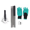 thumbnail image 2 of Hand Edger, Stainless Steel Wheel  Lawn Edger 3 Sections Handle Incisive Wear Resistant Self Sharpening  for Sidewalk, 2 of 7