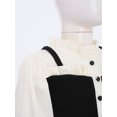thumbnail image 6 of Haitryli Kids Girls Puff Long Sleeve Shirt with Bell-Bottom Pants Outfits for Birthday Party Holiday Gathering Black 11-12, 6 of 7