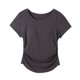 thumbnail image 1 of Tops de Manga Corta de las Mujeres Casual, Moda de Color Sólido, con la Almohadilla de Pecho Top de Pijama para las Mujeres, 1 of 5