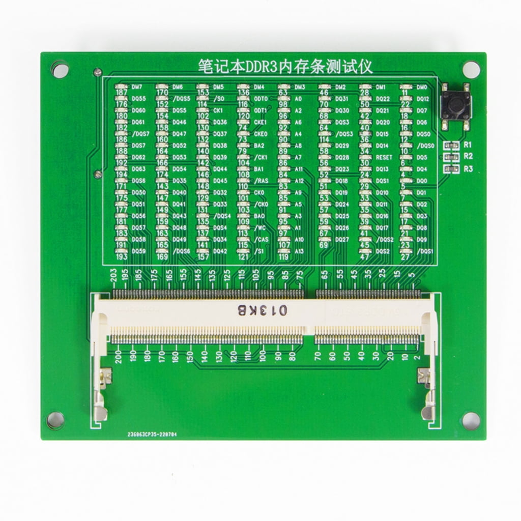 Tizuqe Diagnostic Tool with LED Indicator Memory Test Card for Computer Enthusiast DDR5 DDR4 DDR3 Memory Slot Tester