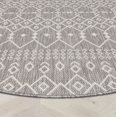 thumbnail image 2 of Well Woven Indoor/Outdoor Roung Rug 3'11" Nors Light Grey Nordic Lattice, 2 of 6