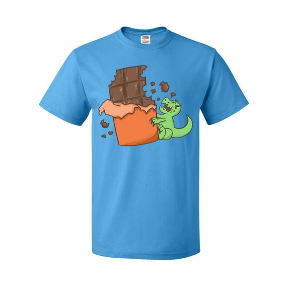 Inktastic Dino With Chocolate Bar T-Shirt