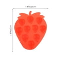 thumbnail image 2 of WHAMVOX Strawberry Shaped Eco Friendly Silicone Ice Tray Mould Cube For Household Use 1Pcs, 2 of 8
