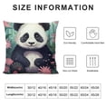 thumbnail image 5 of Panda Cushion Case Cute Panda Throw Pillow Covers for Boys Girls Cartoon Decorative Pillowcase Flower Pattern Home Decor, 5 of 5