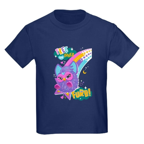 CafePress - Furby Inner Furb Kids T Shirt - Dark T-Shirt Kids XS-XL