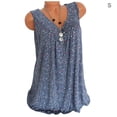 thumbnail image 1 of Camiseta sin mangas con cuello en V sin mangas, camiseta holgada de verano para mujer, azul oscuro, S Speravity AP001998-25, 1 of 5