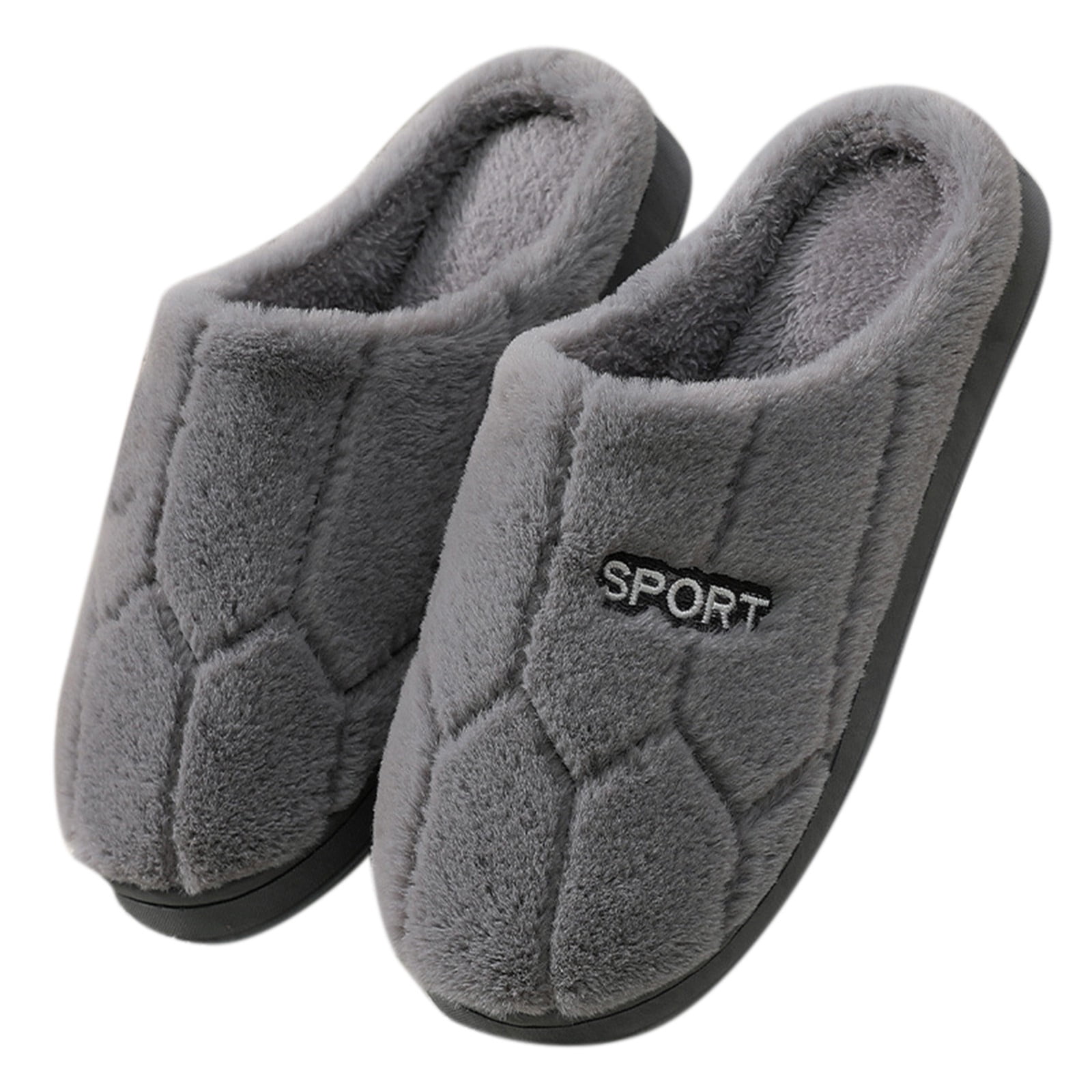 resultat Misvisende miles dmqupv Mens Size 13 Slippers Extra Wide Slippers Flip For Womens Shoes  Plush Relaxed Fit Memory Foam Men Slippers Grey 10 - Walmart.com