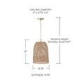 thumbnail image 2 of 1 Light Pendant In Coastal Style-21 Inches Tall And 13.75 Inches Wide-Matte Black Finish    -Traditional Installation Capital Lighting 347512Mb, 2 of 7