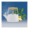 thumbnail image 7 of Chantal Enamel on Steel Sven Teakettle with Natural Wood, 1.4 quarts (Glossy White), 7 of 7