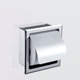 thumbnail image 4 of Ounissouiy Soporte de papel para pared, estante impermeable de acero inoxidable, pañuelos modernos mate, resistentes, duraderos, a prueba de Juegos de accesorios de baño, 4 of 6
