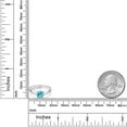 thumbnail image 3 of Gem Stone King 1.20 Ct Round Swiss Blue Topaz 10K White Gold Ring (Size 9), 3 of 4