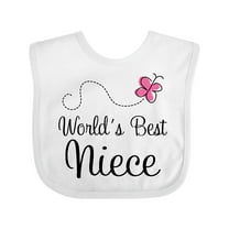 Inktastic Worlds Best Niece Girls Baby Bib
