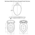 thumbnail image 4 of Toilet Seat for Potty Training, Premium Family BR631B-02, Elongated Almond/Bone, 4 of 8