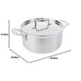 thumbnail image 2 of Cuisinart MultiClad Pro Casserole en Acier Inoxydable de 6 Pintes avec Couvercle, 2 of 6