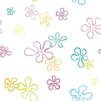 SpongeBob SquarePants Floral White Peel and Stick Wallpaper