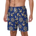 thumbnail image 2 of Xecao Anchors and Nautical for Men's Swimming Trunks Swim Trunks Quick Dry Swim Shorts with Mesh Lining Funny Swimwear Bathing Suits, 2 of 9