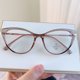 thumbnail image 1 of El espejo con marco de ojo de gato de moda se puede equipar con un marco de gafas de mariposa con luz anti-azul, 1 of 5