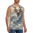 thumbnail image 2 of Kdxio Cool Cloud White Dragon for Men's Muscle T-shirt,Sleeveless for Workout Running Athletic Gym Lounge Casual, 2 of 5