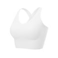 thumbnail image 5 of Deyllo Women's High Impact Sports Bras Padded Wireless Workout Crop Tank Top Yoga Exercise Bras,White M, 5 of 8