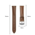 thumbnail image 3 of Leather Watch Strap 18mm Width, Classic Design, Comfort Fit, Stylish Replacement Band for Multiple Wrist Sizes, Top-Grain Leather Material, 3 of 6