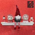 thumbnail image 4 of Li'Shay Weighted Gnome Shelf Sitter with Sequins and Velvet 18" Christmas Decorations - Red, 4 of 6