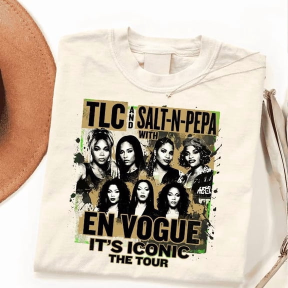 TL.C Salt Pepa Shirt, Iconic En Vogue 2026 Tour Inspired T-Shirt, R&B Concert Graphic Tee, Vintage Music Fan Shirt